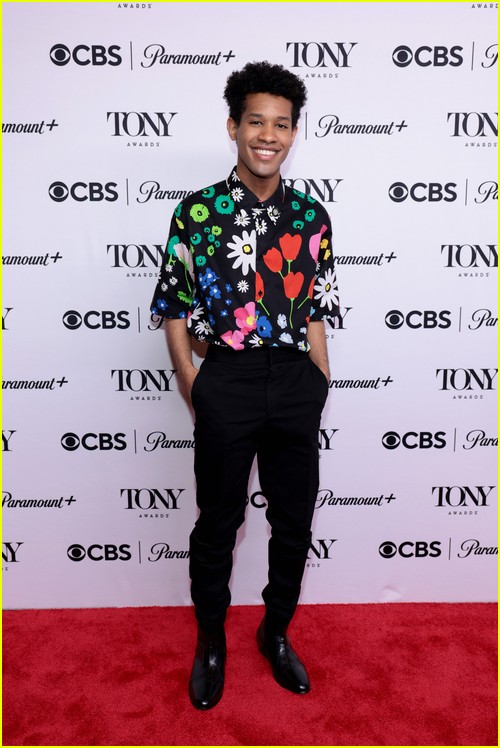 Justin Cooley at the Tony Nominees press event