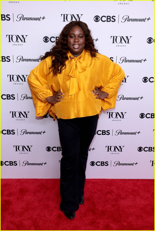 Alex Newell at the Tony Nominees press event