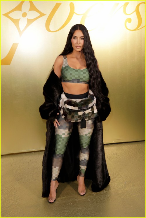 Kim Kardashian at the Louis Vuitton show
