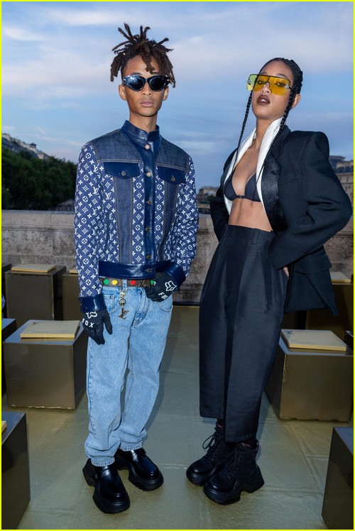Jaden and Willow Smith at the Louis Vuitton show