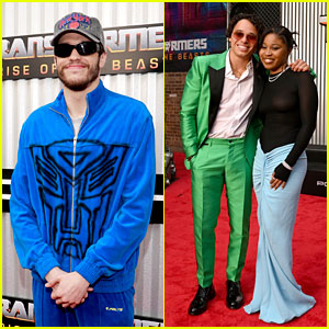 Pete Davidson Joins Stars Anthony Ramos & Dominique Fishback at 'Transformers' Premiere in Brooklyn!