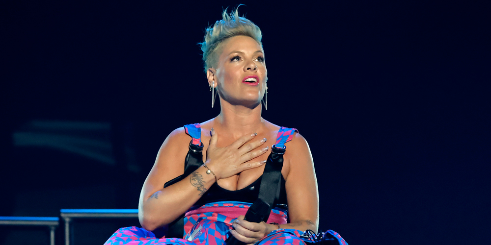 Pink Receives Giant Wheel of Cheese During Concert After Fan Throws