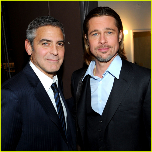George Clooney and Brad Pitt