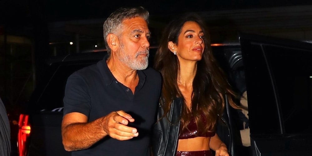George & Amal Clooney Step Out To Dinner With Their Family in NYC