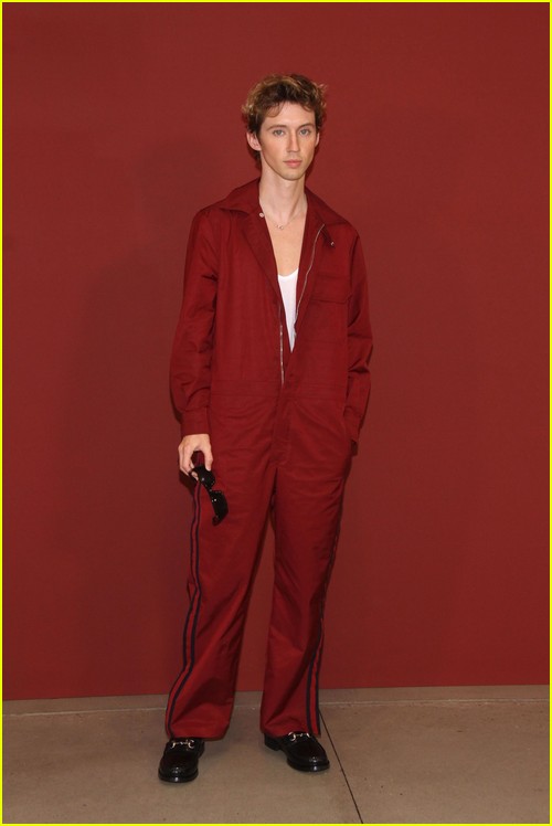 Troye Sivan at the Gucci fashion show