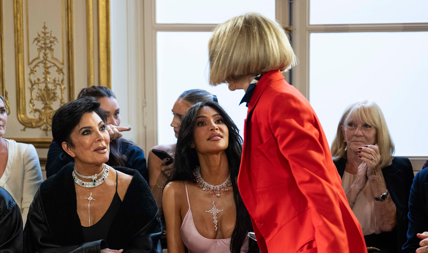 Did Anna Wintour Really Change Seats to Avoid Kim Kardashian at Paris Fashion Week Show? Insider Speaks Out | Anna Wintour, Kim Kardashian | Just Jared: Celebrity News and Gossip