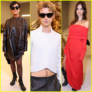 Kris Jenner Joins Troye Sivan, Emily Ratajkowski, & More Stars at Loewe Fashion Show