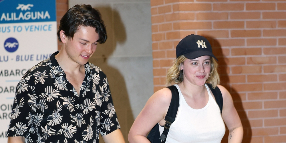 Lili Reinhart & Boyfriend Jack Martin Make A Low Key Arrival in Venice Together