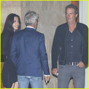 Sean Penn & Girlfriend Olga Korotyayeva Spotted Getting Dinner with Rande Gerber in Malibu