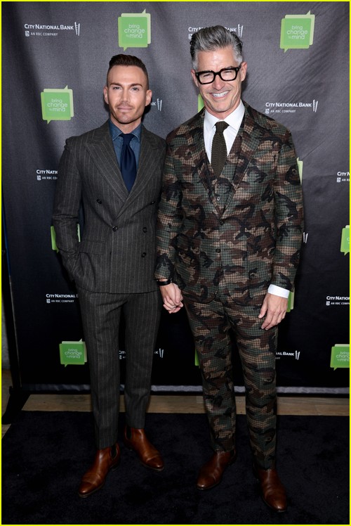 Eric Rutherford and partner James Miller at the Bring Change to Mind Gala