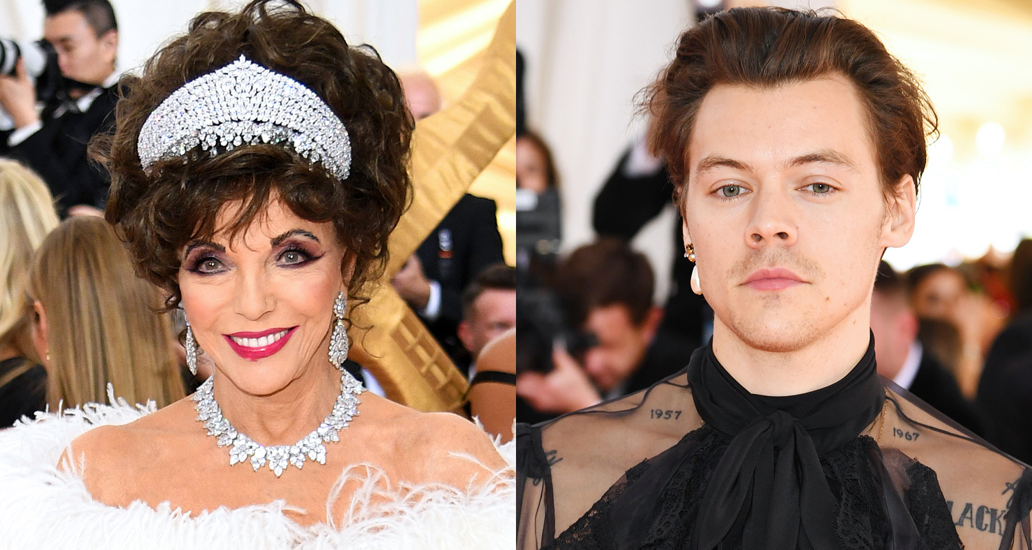 Joan Collins Calls Out Harry Styles Over Alleged Incident at Met Gala 2019