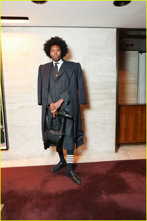 Jeremy O. Harris at the Thom Browne party