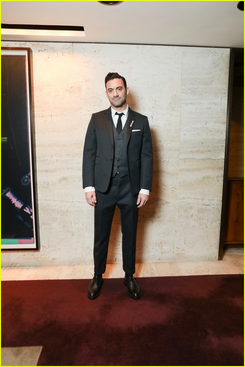 Morgan Spector at the Thom Browne party