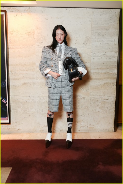 Sora Choi at the Thom Browne party