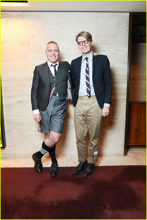 Thom Browne and Andrew Bolton at the Thom Browne party