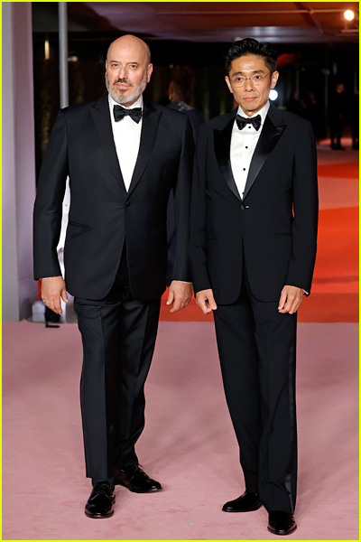 Mark Bridges and Kazu Hiro at the Academy Museum Gala 2023