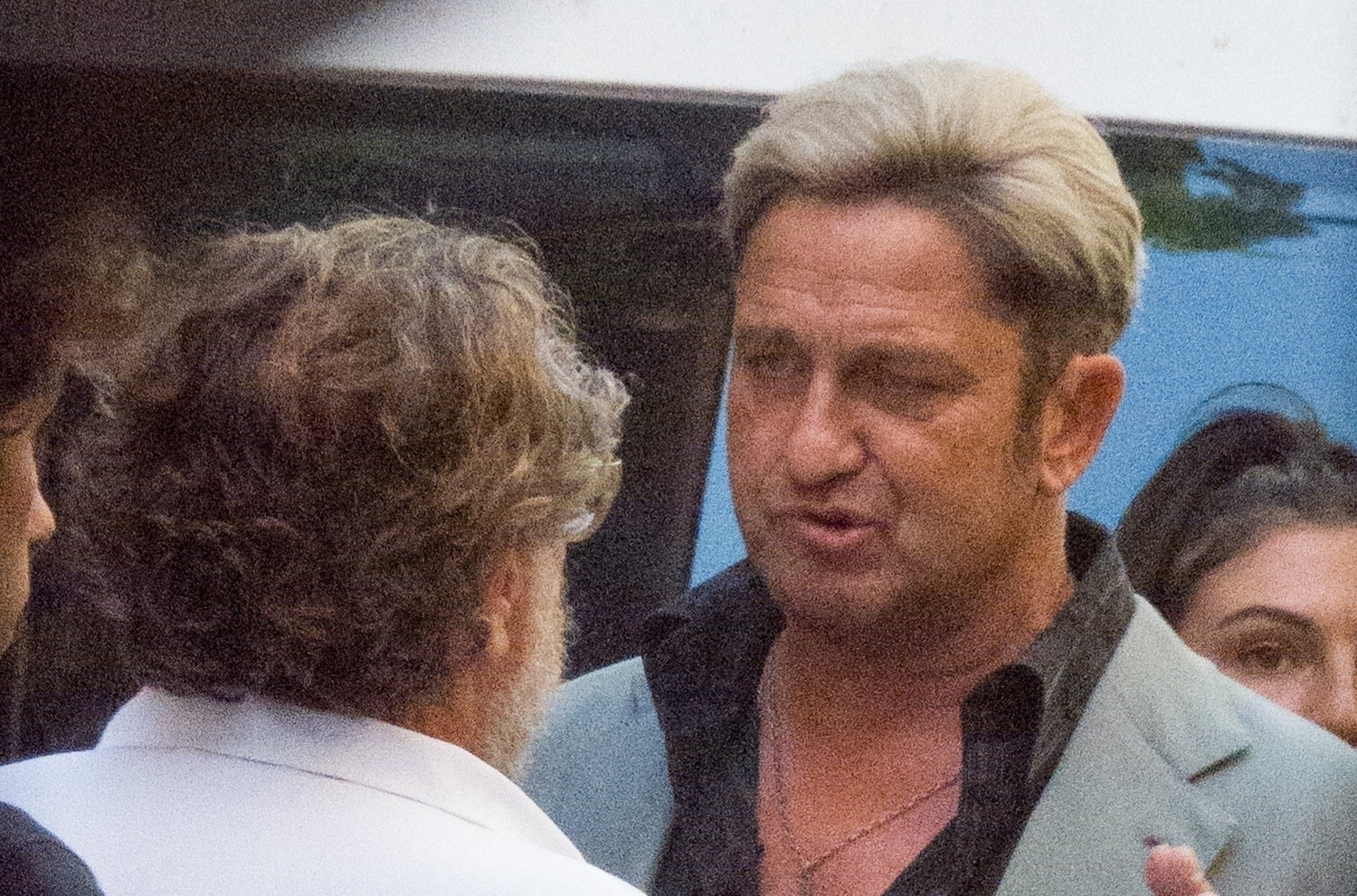 Gerard Butler Spotted With Blond Hair While Filming New Movie with Director Julian Schnabel (Photos!)