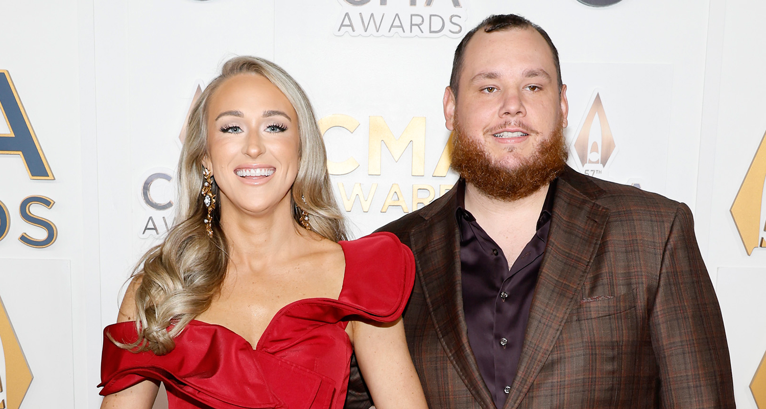 Luke Combs Gets Support From Wife Nicole at CMA Awards 2023