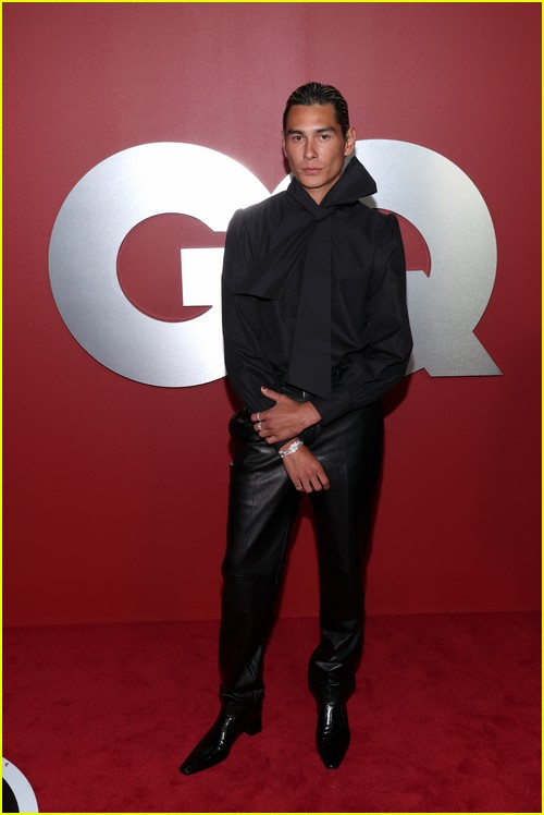 Evan Mock at the GQ party