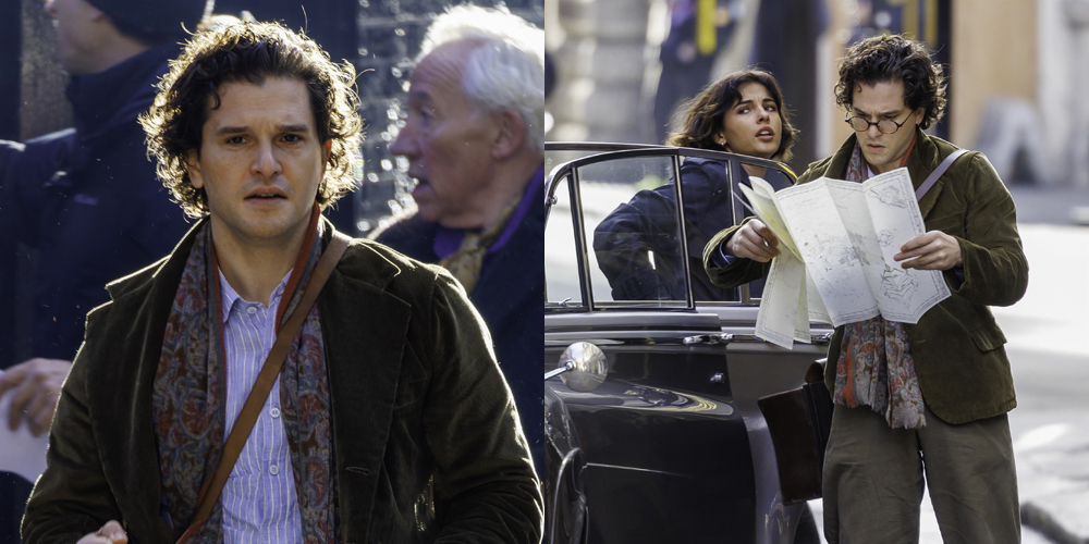 Kit Harington Films ‘Eternal Return’ Alongside Naomi Scott & Simon Callow – See All the Set Photos!