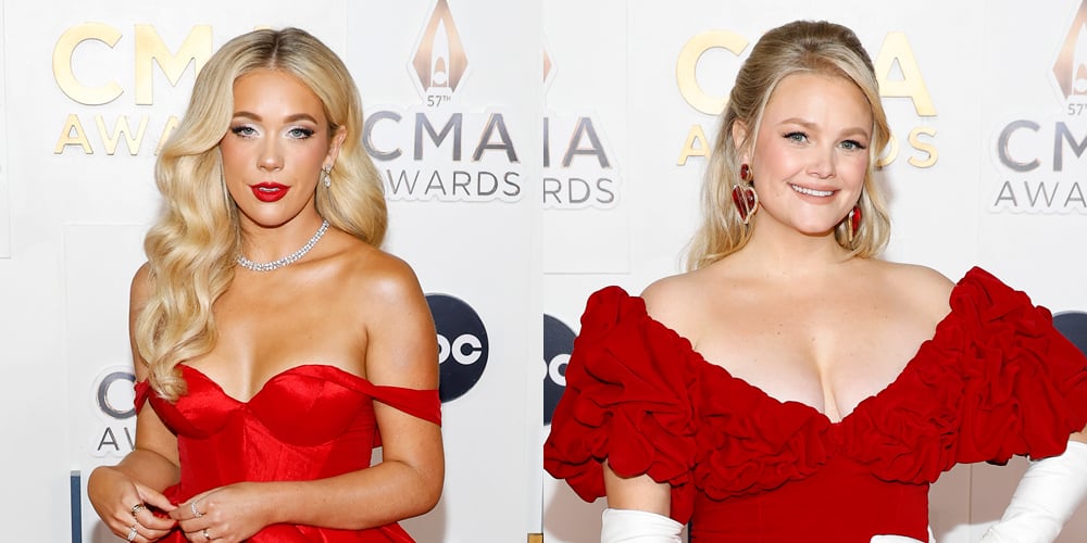 Newcomers Megan Moroney & Hailey Whitters Look Stunning in Red Dresses on CMA Awards 2023 Red Carpet (Photos) | 2023 CMA Awards, CMA Awards, Hailey Whitters, Jake Gear, Megan Moroney - Vimarsana News