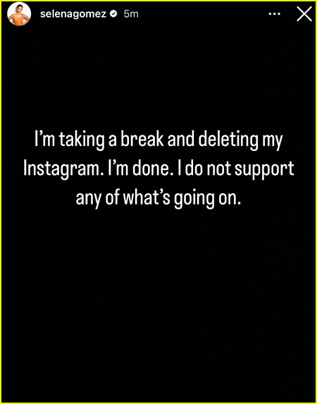 Selena Instagram post