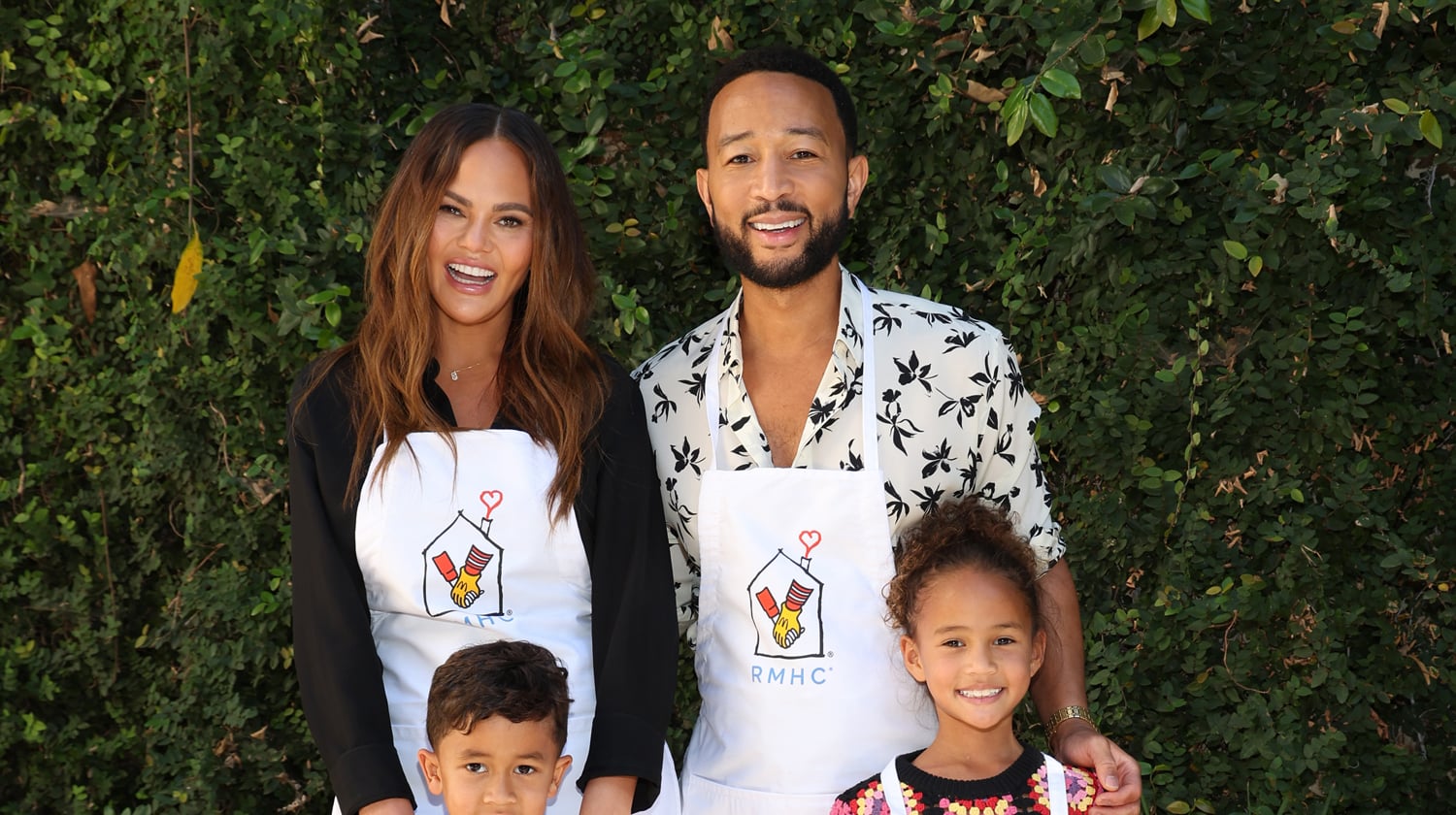 Chrissy Teigen & John Legend Bring Their Kids to Give Back with Ronald McDonald House Charities
