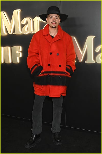 Evan Ross at the Max Mara cocktail event