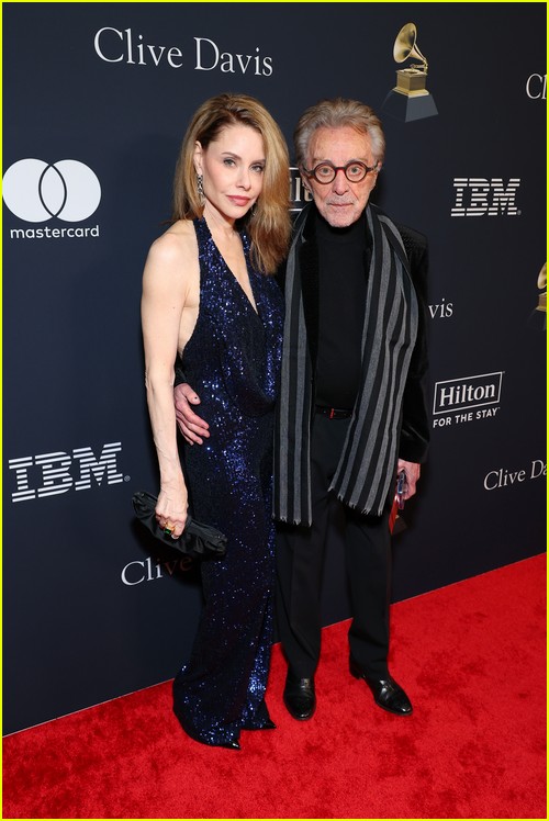 Frankie Valli and wife Jackie Jacobs at the Clive Davis Party