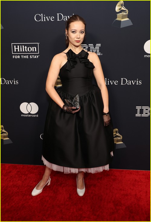 Laufey at the Clive Davis Party