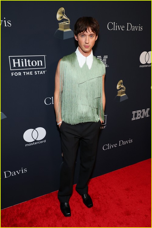 Troye Sivan at the Clive Davis Party