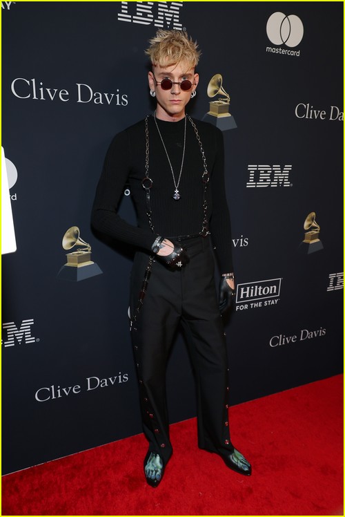 Machine Gun Kelly at the Clive Davis Party