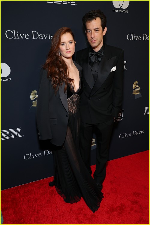 Mark Ronson and Grace Gummer at the Clive Davis Party