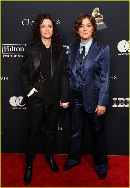Brandi Carlile and Catherine Shepherd at the Clive Davis Party