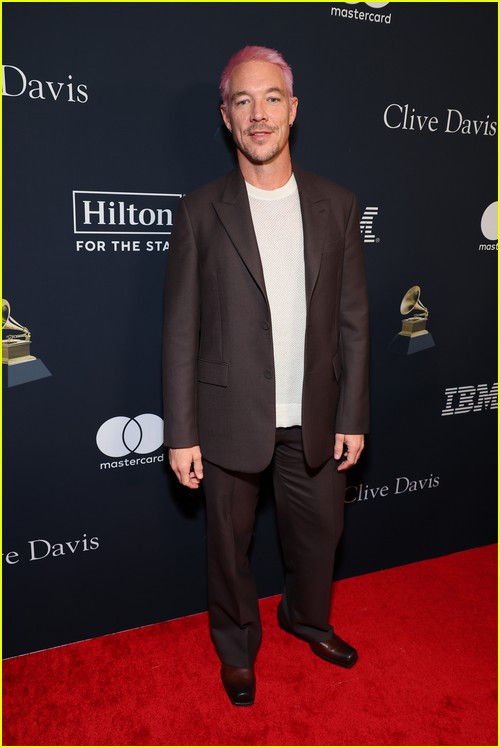 Diplo at the Clive Davis Party