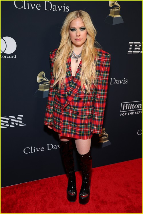 Avril Lavigne at the Clive Davis Party
