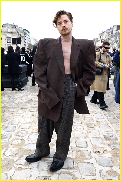 Cole Sprouse at the Balenciaga fashion show