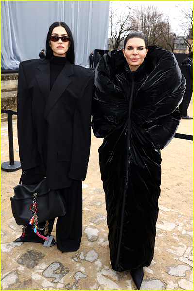 Amelia Gray and Lisa Rinna at the Balenciaga fashion show