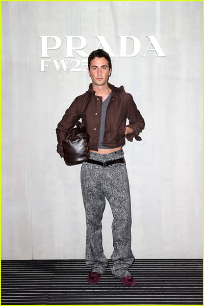 Mattia Stanga en el desfile de Prada