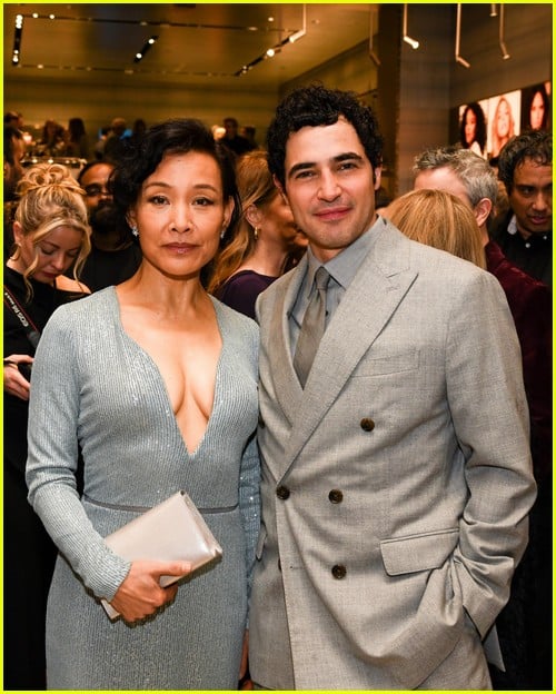 Joan Chen and Zac Posen attend Giorgio Armani's pre-Oscars party