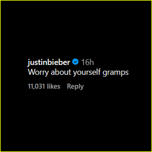 Justin Bieber comment
