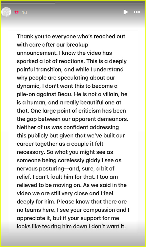 Probably This breakup statement