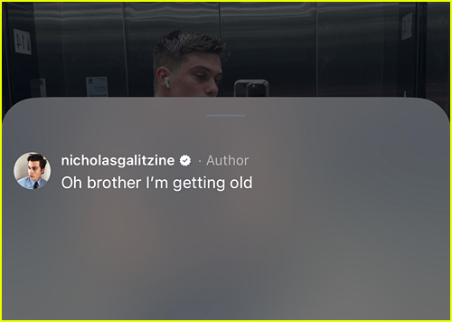 Nicholas Galitzine comment