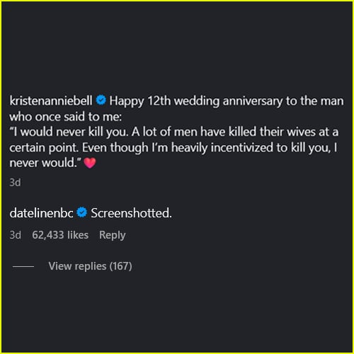 Instagram screen grab