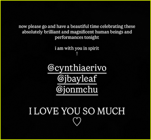 Ariana Grande Instagram-Story