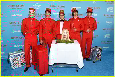 celebridades na festa de Halloween de Heidi Klum