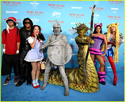 celebridades na festa de Halloween de Heidi Klum