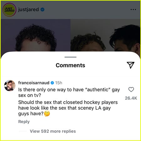 Heated Rivalry’s Francois Arnaud & Hudson Williams React to Jordan