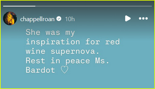 Storia di Instagram di Chappell Roan