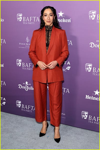 celebs at the bafta tea